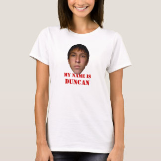 La camisa de 2010 mujeres, mi nombre es Duncan