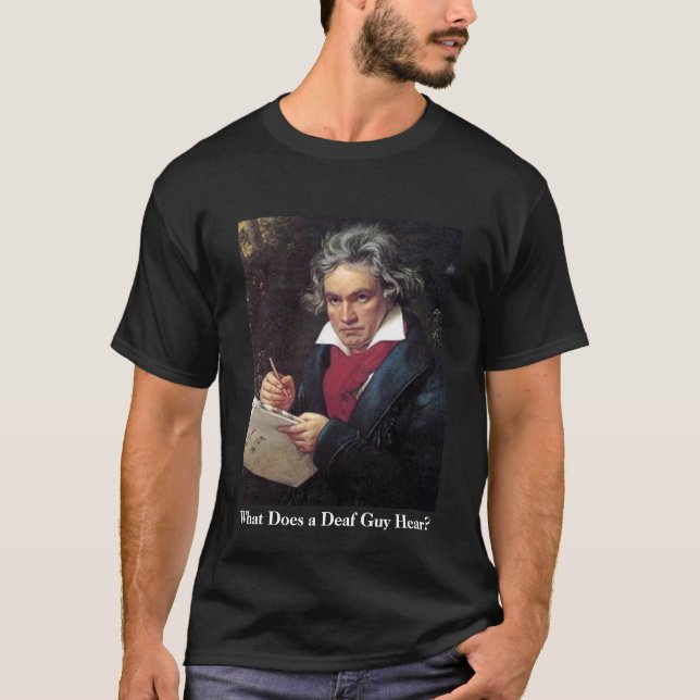 ¿La camisa de Beethoven de los hombres, qué un (Anverso)