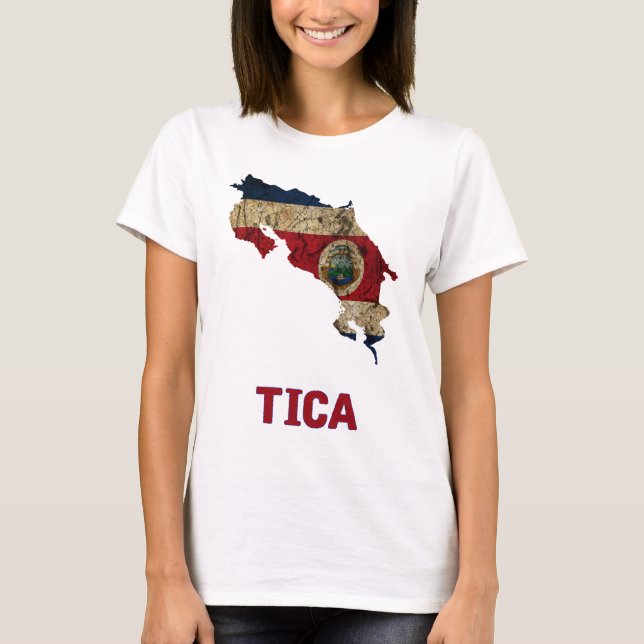 La camisa de Costa Rica "Tica" (Anverso)