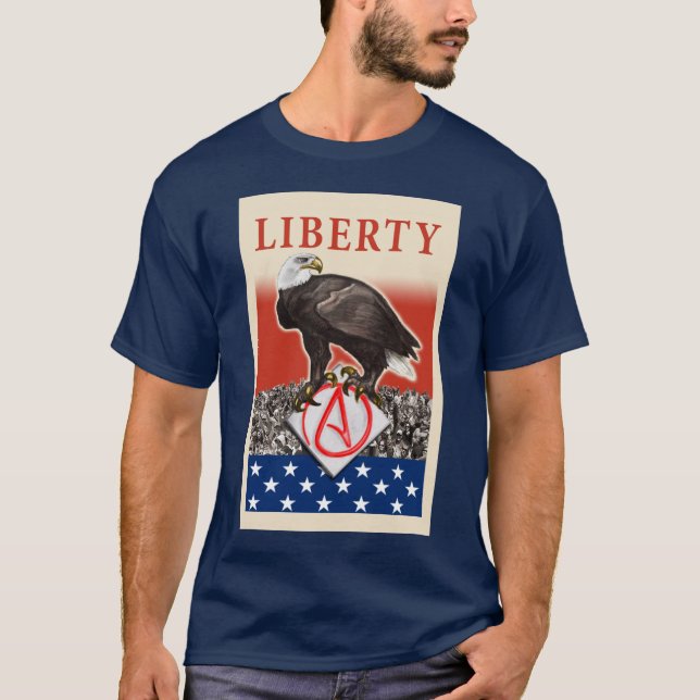 La camisa de Eagle de los hombres ateos de la (Anverso)