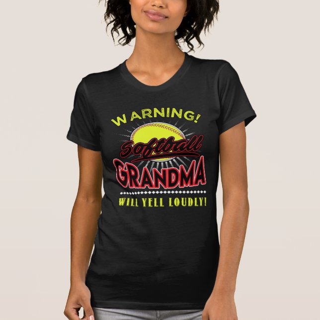 La camisa de la abuela del softball, abuela (Anverso)