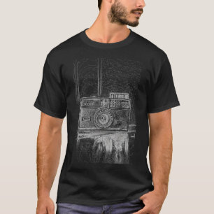 La camisa de la cámara de los hombres abstractos
