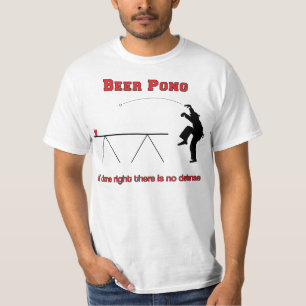 La camisa de la grúa de Pong de la cerveza