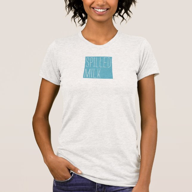 La camisa de la leche del cuadrado de las mujeres (Anverso)
