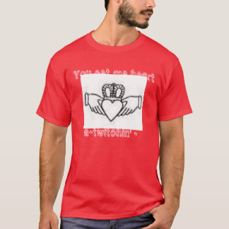 La camisa de la tarjeta del día de San Valentín