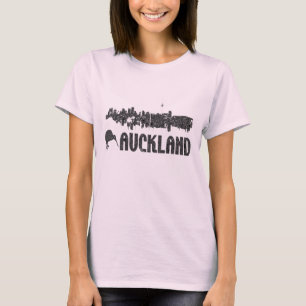 La camisa de la vintage mujer de Auckland Skline