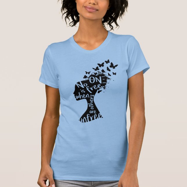 La camisa de las mujeres "Unfree" de NU de la (Anverso)