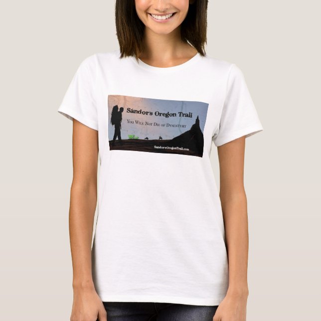 La camisa de las Sandors-Oregon-Rastro-Mujeres (Anverso)