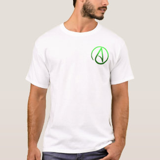 La camisa de los hombres ateos del símbolo