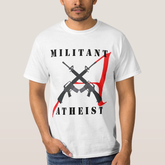 La camisa de los hombres ateos militantes (Anverso)