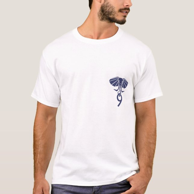 La camisa de los hombres blancos de PostgreSQL 9,0 (Anverso)