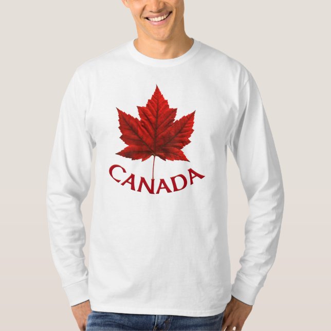 La camisa de los hombres de la bandera de Canadá