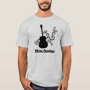 La camisa de los hombres de la guitarra de
