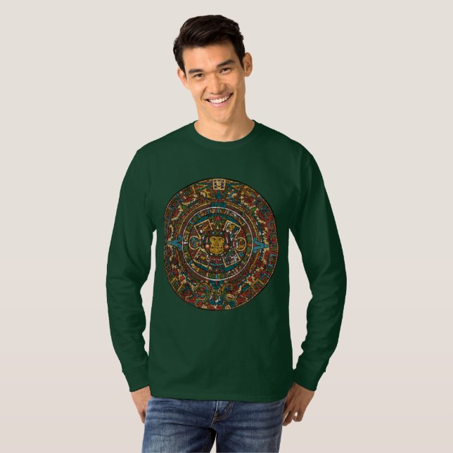 La camisa de los hombres, diseño azteca (Anverso completo)