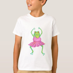 La camisa de los niños de la bailarina de la rana