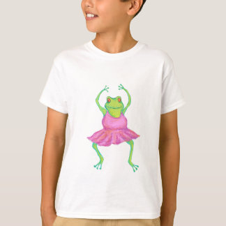 La camisa de los niños de la bailarina de la rana