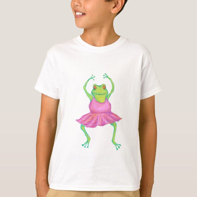 La camisa de los niños de la bailarina de la rana (Anverso)