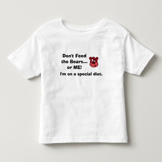 La camisa de los niños de la dieta del autismo (Anverso)