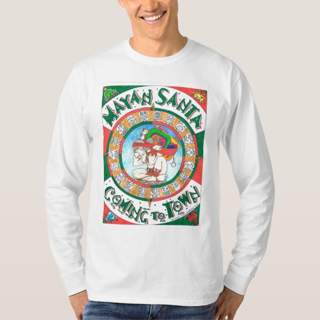 La camisa de manga larga de los hombres mayas de (Anverso)