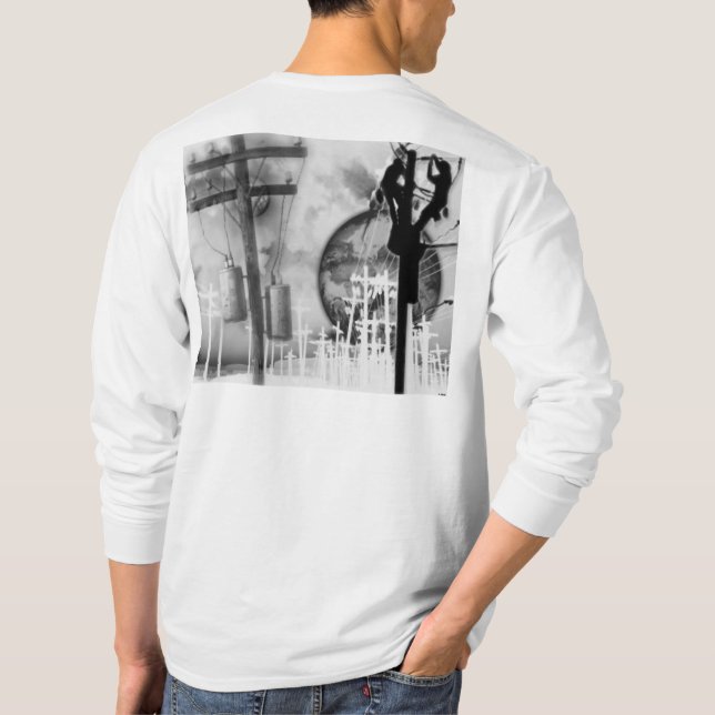 La camisa de manga larga del instalador de líneas (Reverso)