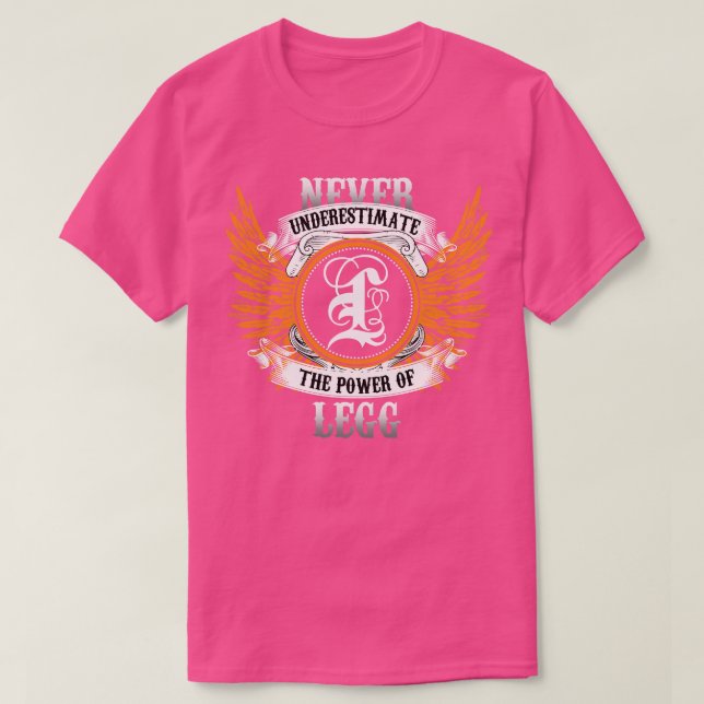 La Camisa De Nombre De La Pierna Nunca Subestima E (Diseño del anverso)