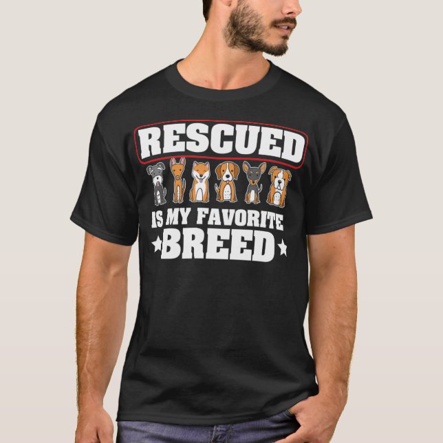 La Camisa De Rescate De Perros Rescatada Es Mi Raz (Anverso)