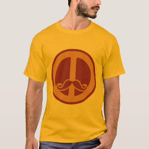 La camisa de Stache de la paz - elija el estilo,