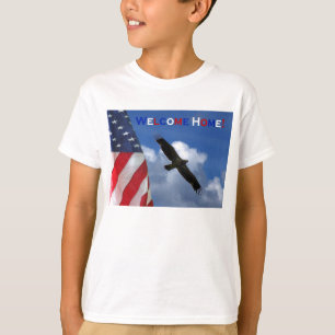 La camisa del águila del niño casero agradable d