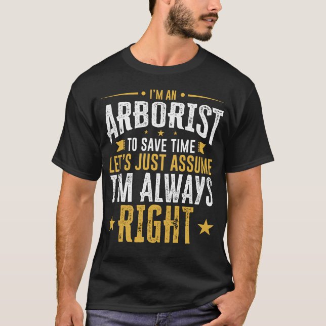 La camisa del arborista ahorra tiempo asume que (Anverso)