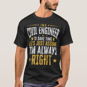 La camisa del ingeniero civil ahorra tiempo asume