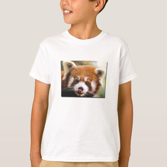 La camisa del niño de la panda roja (Anverso)