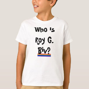 La camisa del niño de Roy G. Biv Rainbow