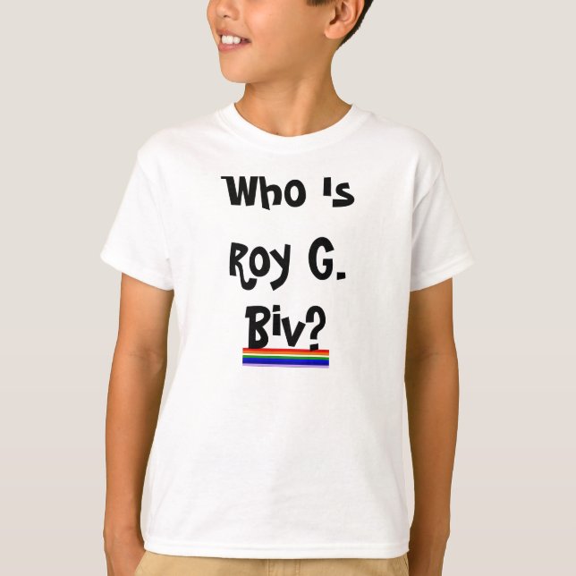 La camisa del niño de Roy G. Biv Rainbow (Anverso)