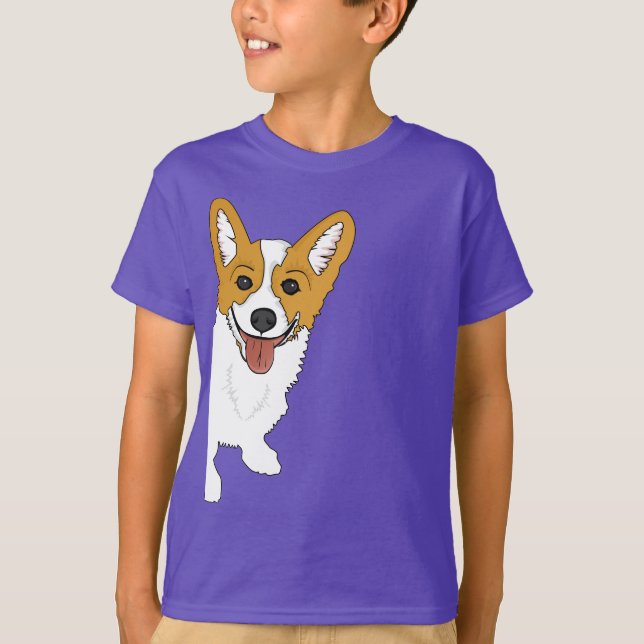 La camisa del niño lindo del Corgi (Anverso)