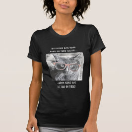 ¡La camisa divertida del gato, gente feliz lleva