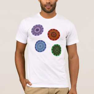 La camisa ligera de hombre mandalas de los element