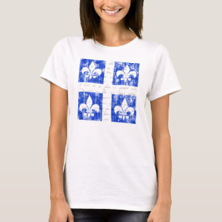 La camisa ligera de las mujeres de la flor de lis