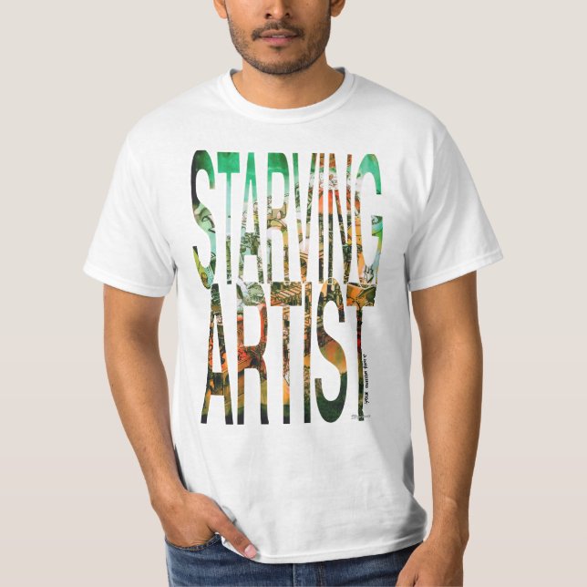 La camisa más barata de Zazzle para el artista (Anverso)