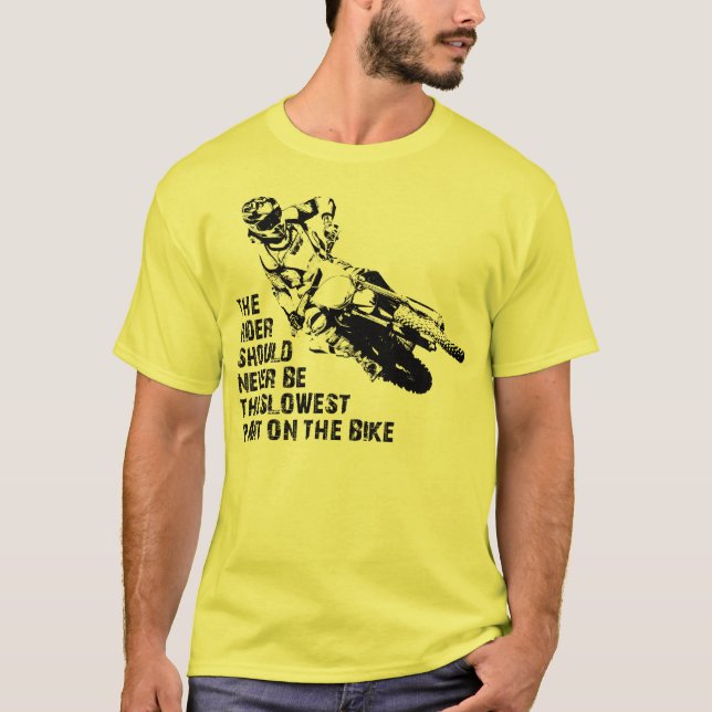 La camisa más lenta del motocrós de la bici de la (Anverso)