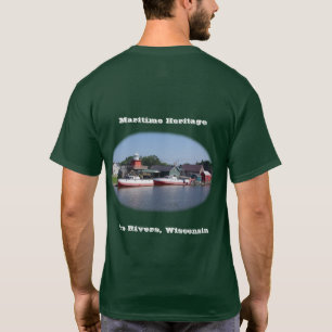 La camisa oscura de los dos ríos Wisconsin