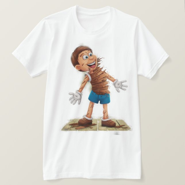 la camisa se daña como la madera (Anverso del diseño)