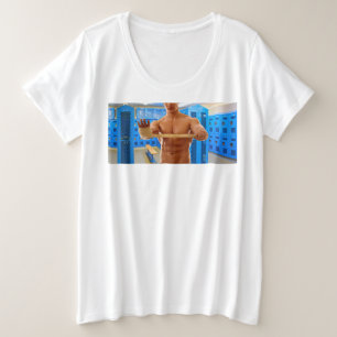 La camisa sin musculoso hombre abs pecho sho de Sl