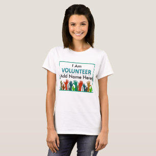 La camisa voluntaria personalizada completa su