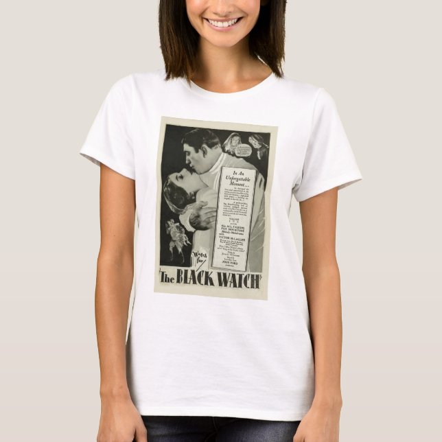 "La camiseta 1929 del poster del vintage del reloj (Anverso)