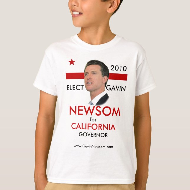 La camiseta 2010 del niño de Gavin Newsom (Anverso)