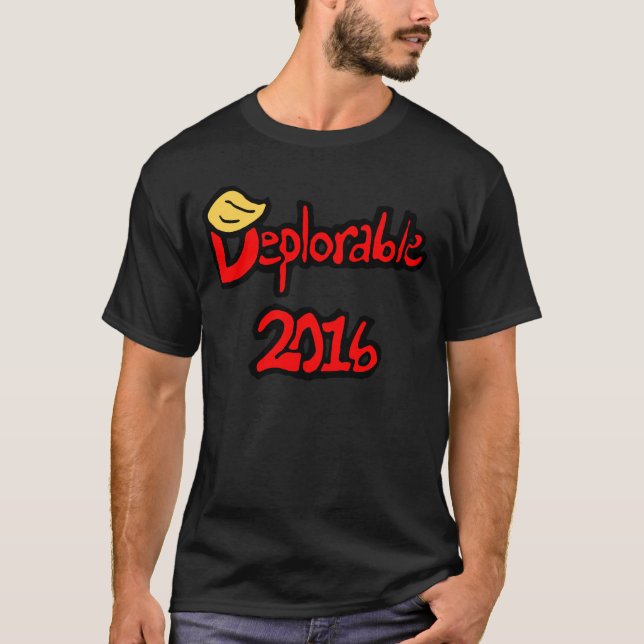 La camiseta 2016 de los hombres deplorables (Anverso)