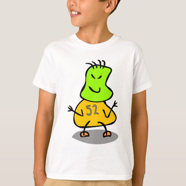 La camiseta 52 del Monstruo de los Crayones Mágico (Anverso)