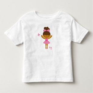 La camiseta afroamericana de los niños lindos de