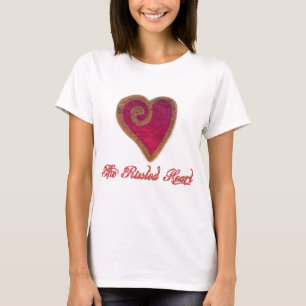 La camiseta aherrumbrada del corazón