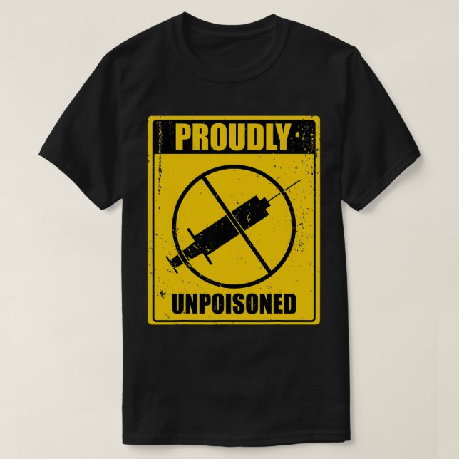 La camiseta anti va, orgullosamente no envenenada  (Diseño del anverso)